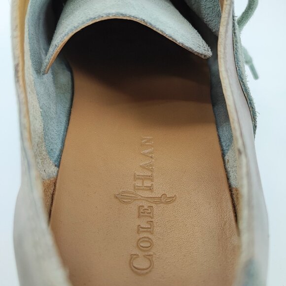 Cole Haan Vibram Men\'s Size 9.5M US Leather Brown Oxford Shoes Casual C12028 main image 4